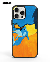 Blue and Yellow Art - iPhone 13 Pro Max