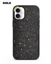 Gold Forged Carbon Fiber Sheet - iPhone 16 Plus