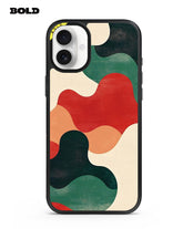 Red, Beige and Green - iPhone 16 Plus