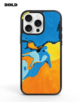 Blue and Yellow Art - iPhone 14 Pro