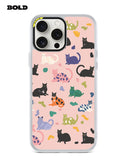 Pink Cat Pattern - iPhone 13 Pro Max
