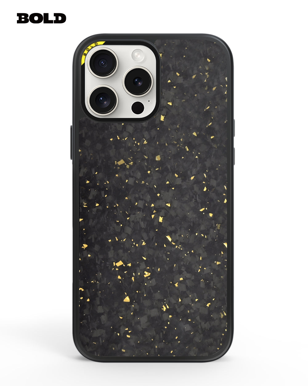 Gold Forged Carbon Fiber Sheet - iPhone 13 Pro Max