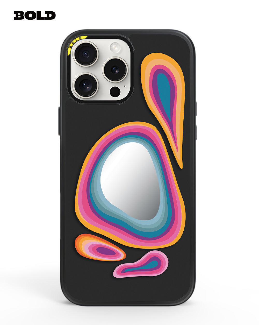 Black, Pink and Orange - iPhone 13 Pro