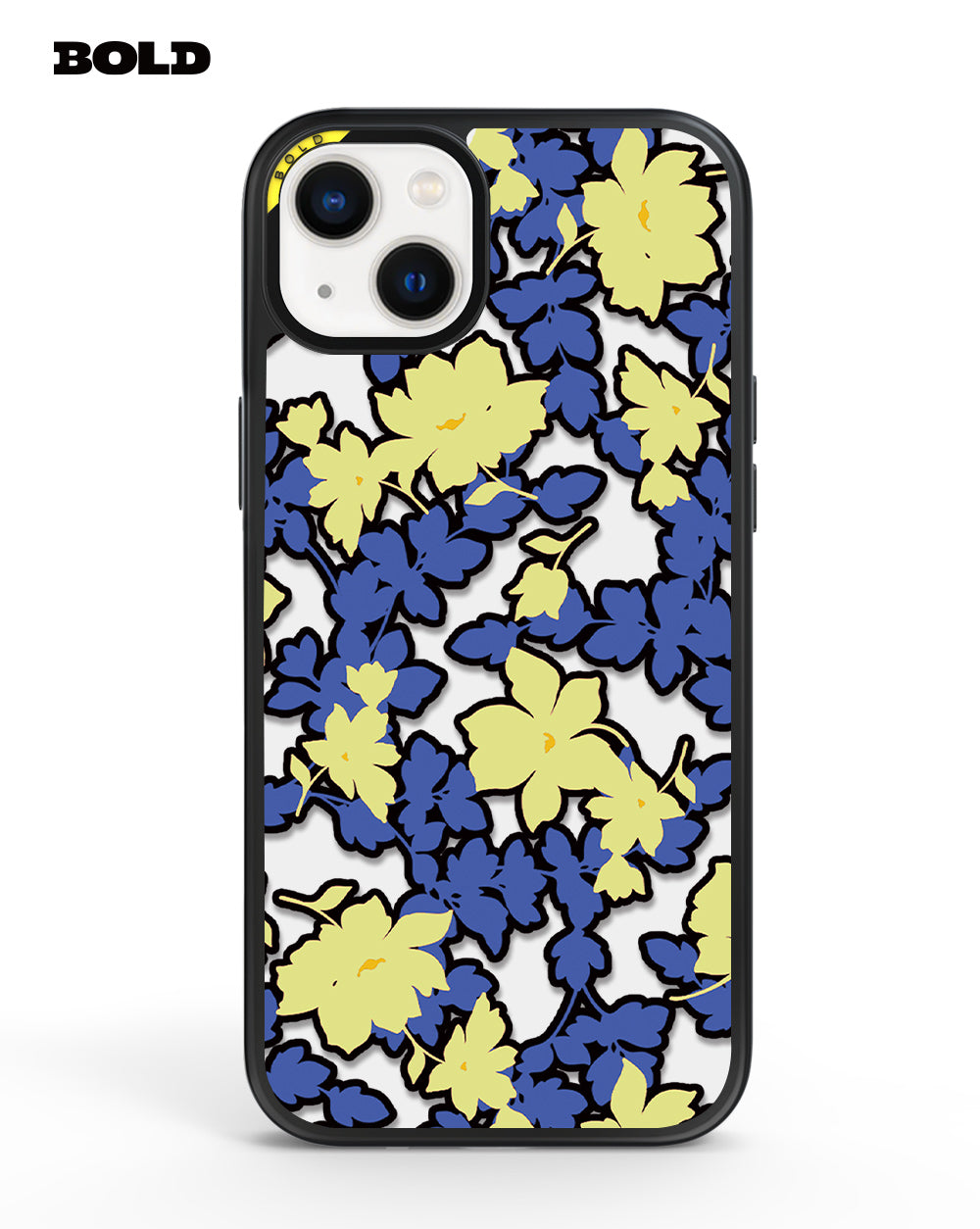 Blue and Yellow  Flowers - IPhone 15 Plus