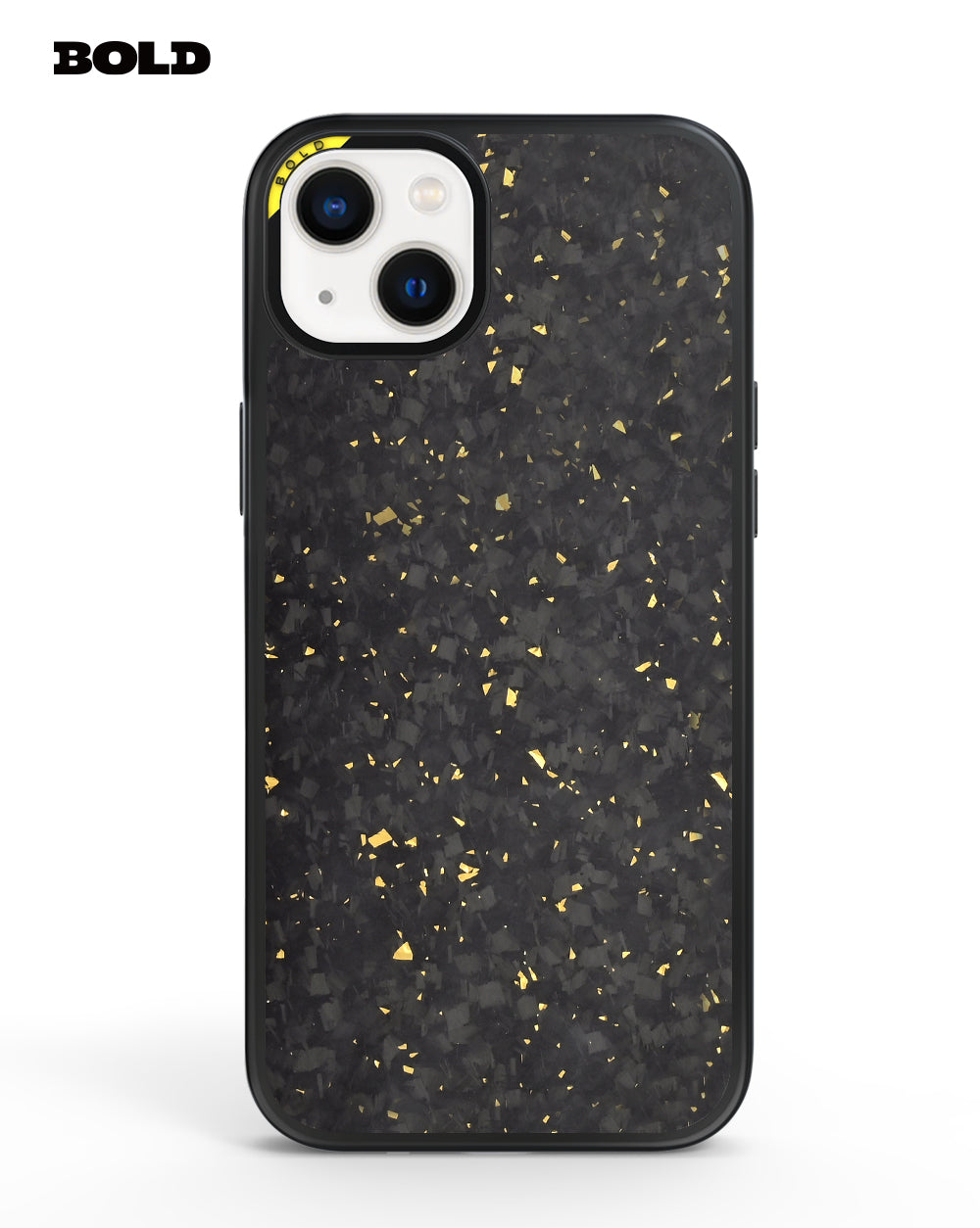 Gold Forged Carbon Fiber Sheet - iPhone 15 Plus