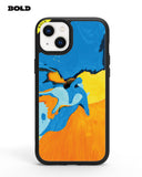 Blue and Yellow Art - iPhone 16 E