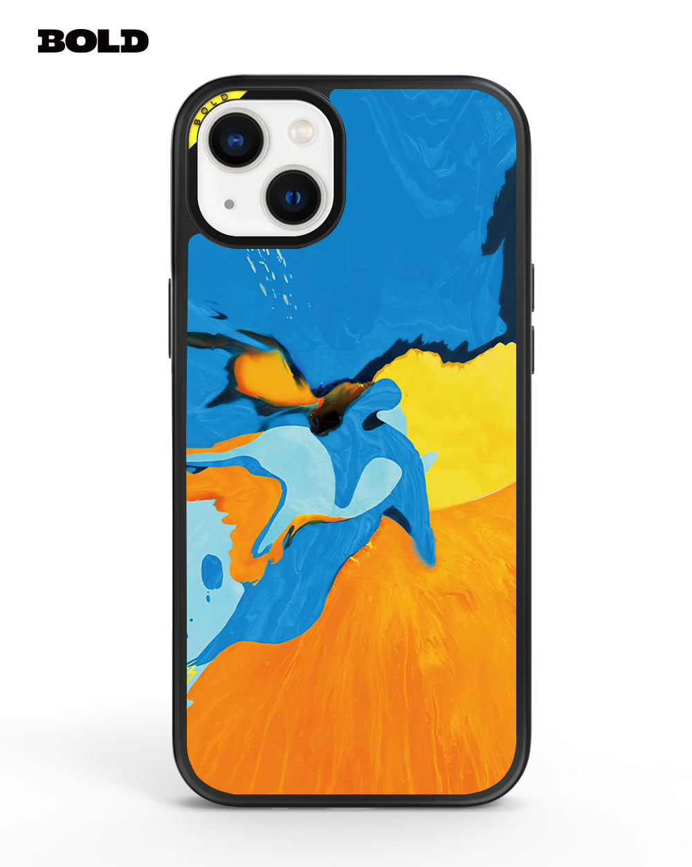Blue and Yellow Art - iPhone 15