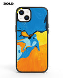 Blue and Yellow Art - iPhone 15