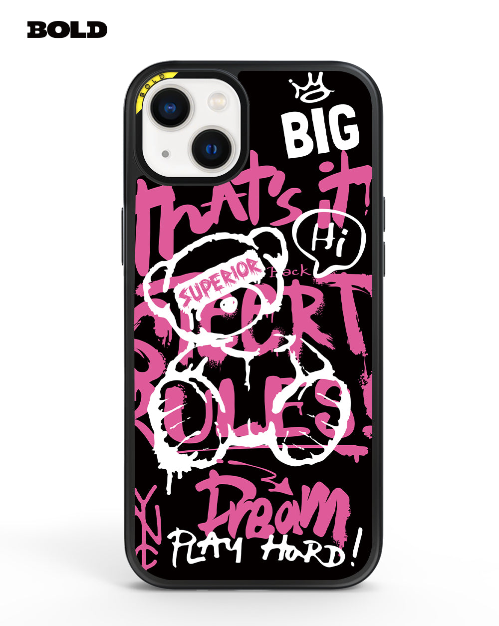 Pink Teddy Bear Art - iPhone 16 E