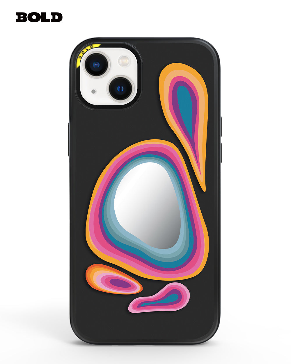 Black, Pink and Orange - iPhone 15