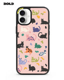 Pink Cat Pattern - iPhone 16