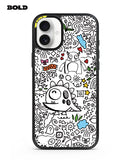 Dragon Line Art - iPhone 16 Plus