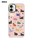 Pink Cat Pattern - iPhone 16 Plus