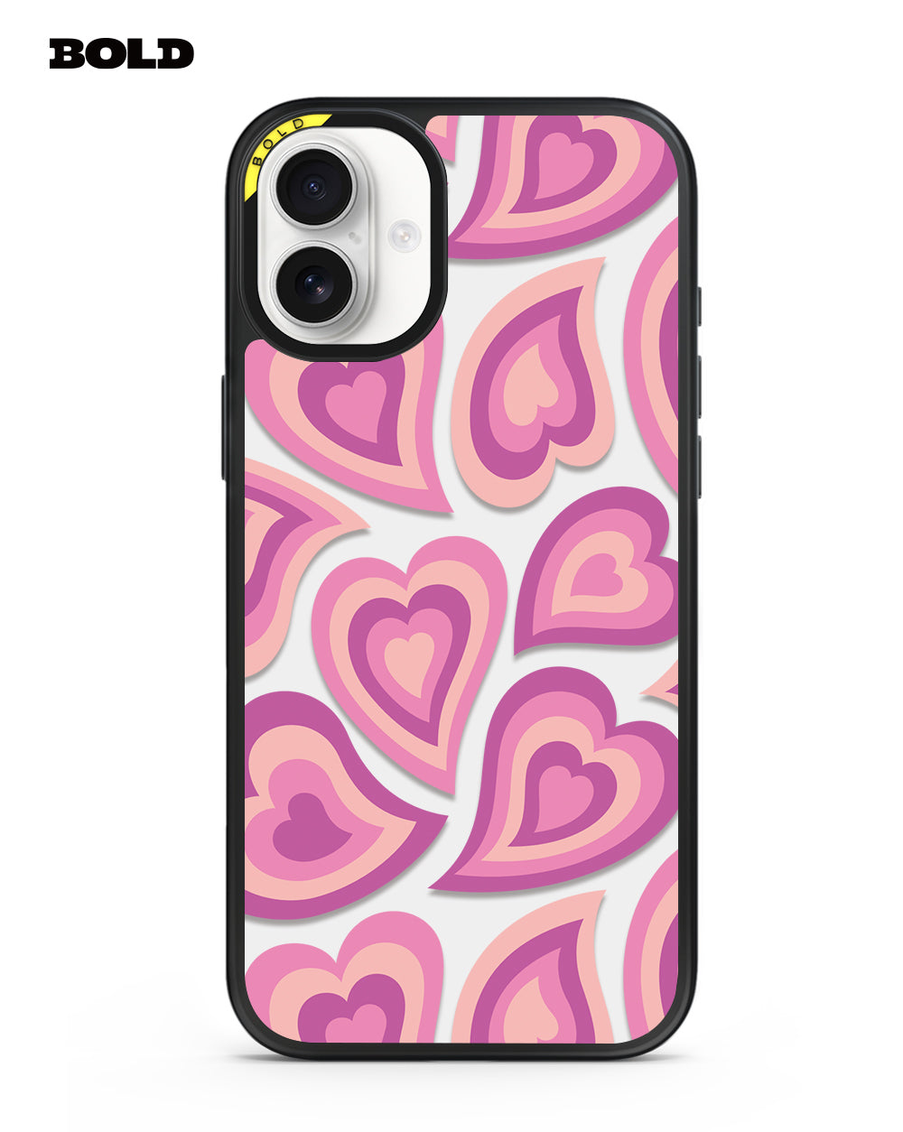 Pink Hearts - iPhone 16 Plus