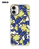 Blue and Yellow  Flowers - IPhone 16 Plus