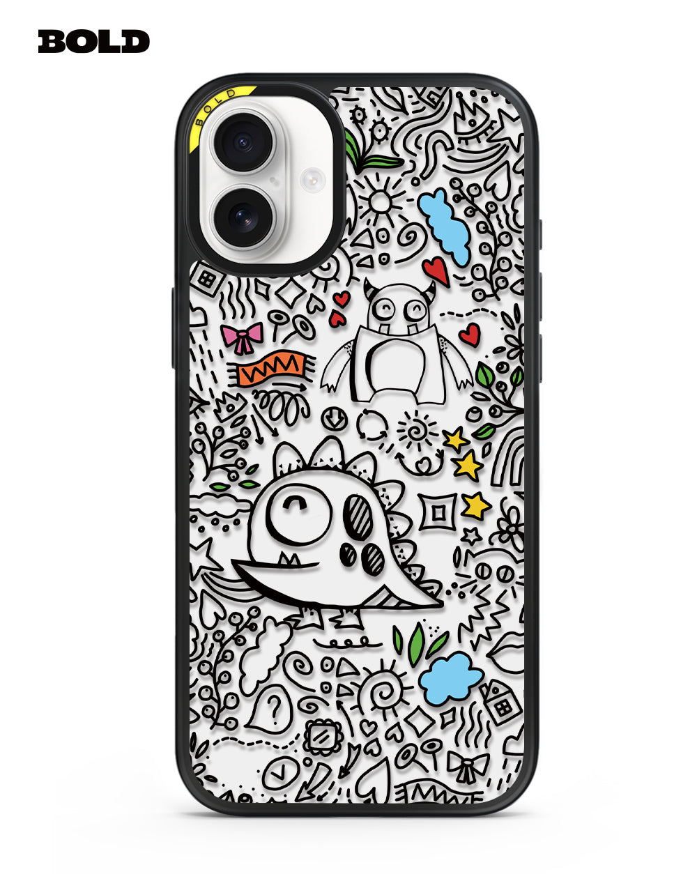 Dragon Line Art - iPhone 16 Plus