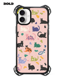 Pink Cat Pattern - iPhone 16