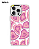 Pink Hearts - iPhone 14 Pro Max