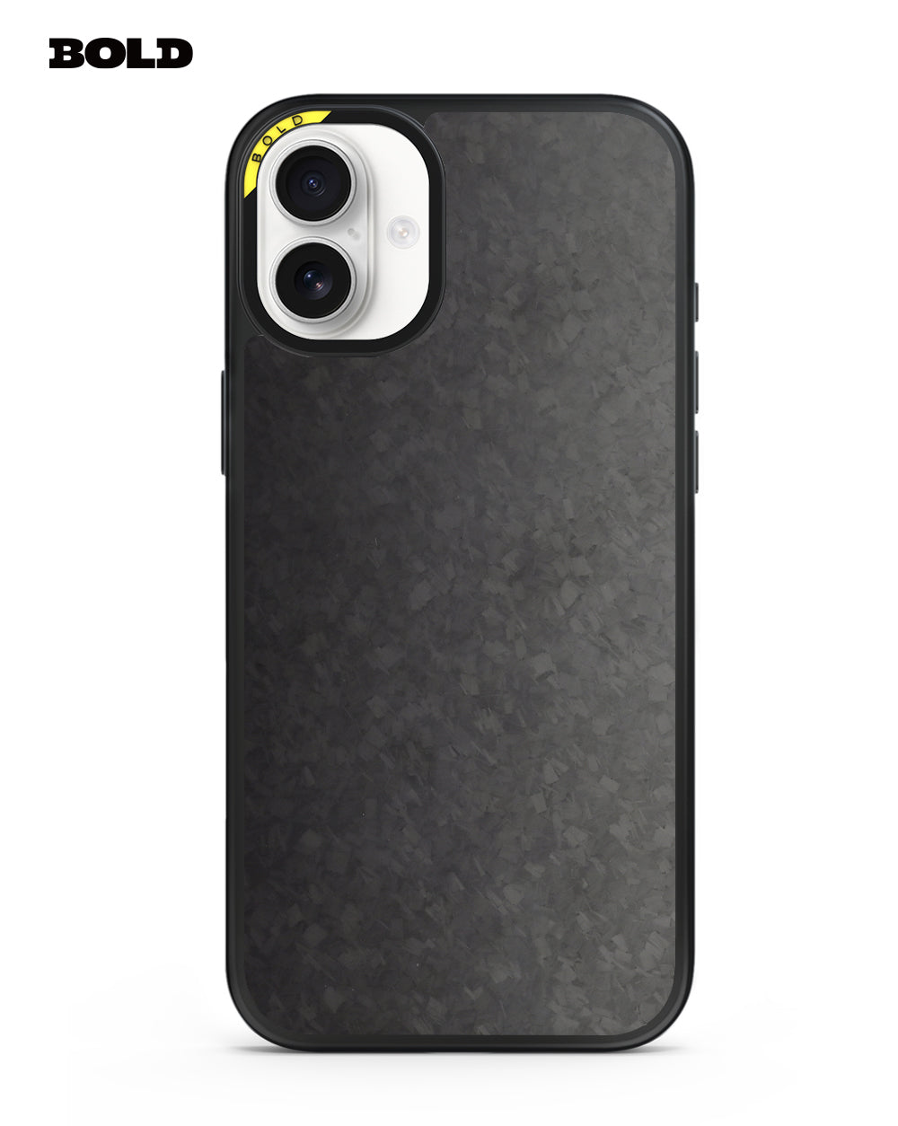 Black Forged Carbon Fiber Sheet - iPhone 16 Plus