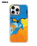 Blue and Yellow Art - iPhone 15 Pro