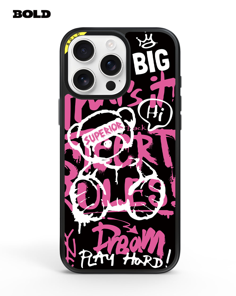 Pink Teddy Bear Art - iPhone 16 Pro