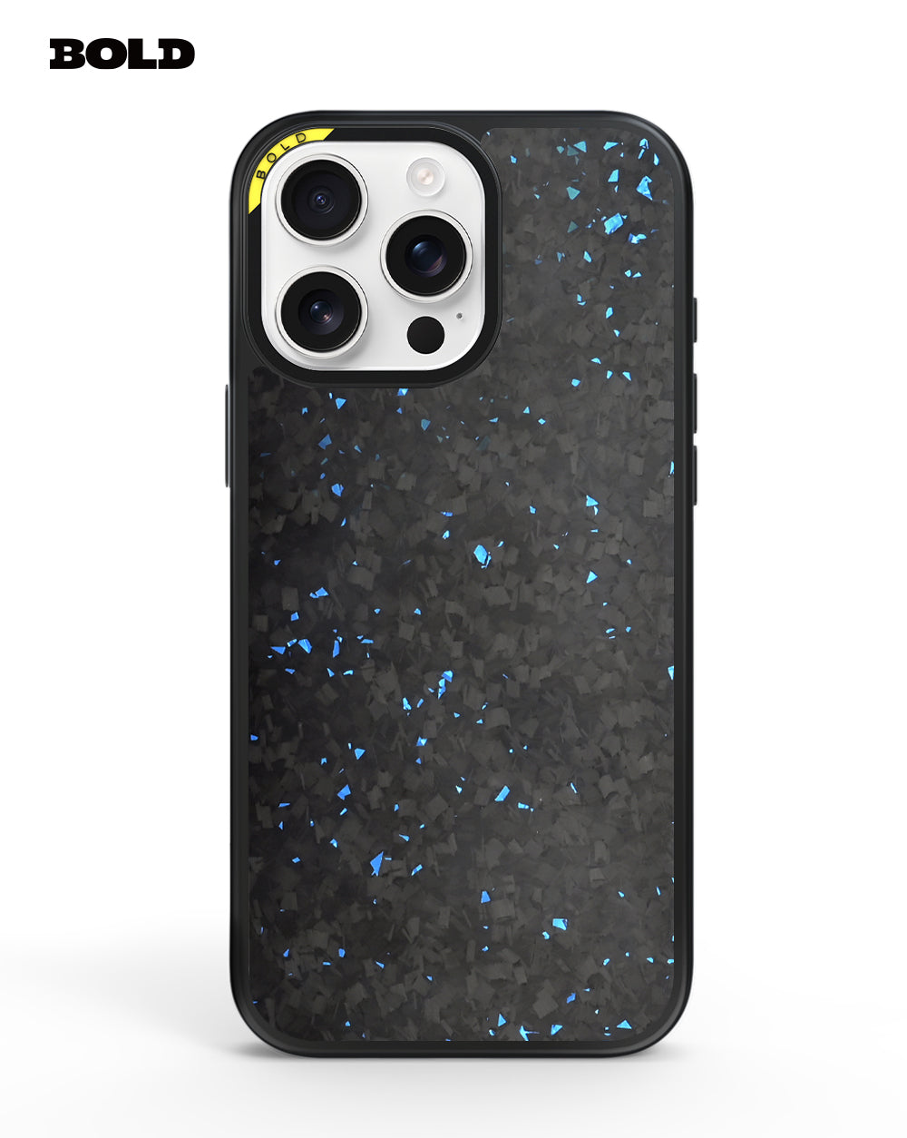 Blue Forged Carbon Fiber Sheet - iPhone 16 Pro