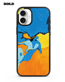Blue and Yellow Art - iPhone 16 Plus