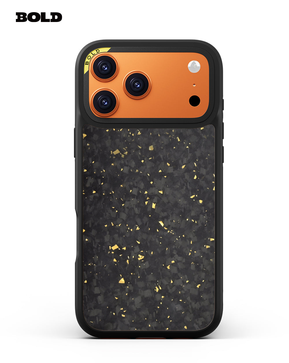 Gold Forged Carbon Fiber Sheet - IPhone 17 Pro