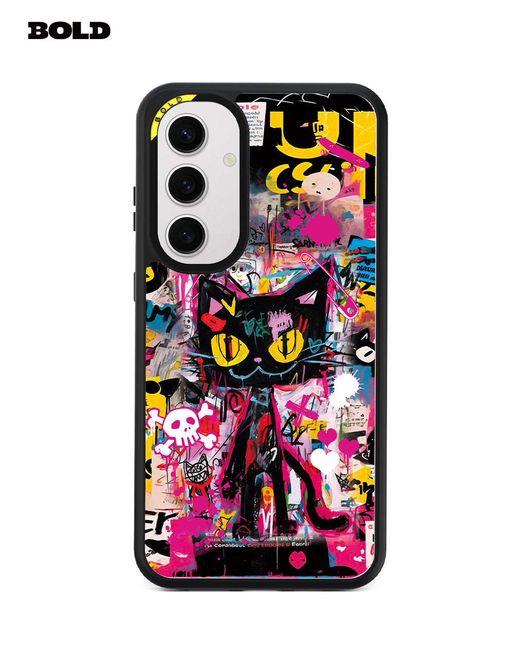 Black Comic Cat - Samsung S25