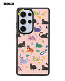 Pink Cat Pattern - Samsung S25 Ultra