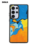 Blue and Yellow Art - Samsung S25 Ultra