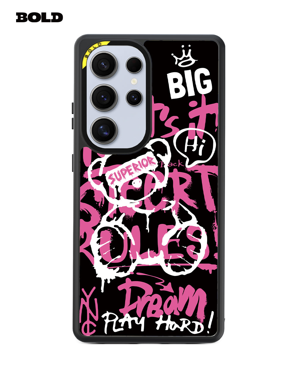 Pink Teddy Bear Art - Samsung S25 Ultra